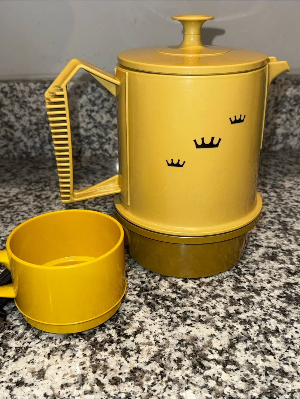 Poly Perk Vintage Electric Percolator Coffee Maker Harvest Gold